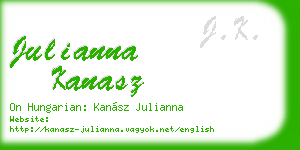 julianna kanasz business card
